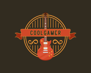 Rockstar Musician Guitar Logo