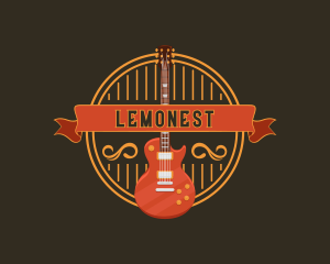 Virtuoso - Rockstar Musician Guitar logo design