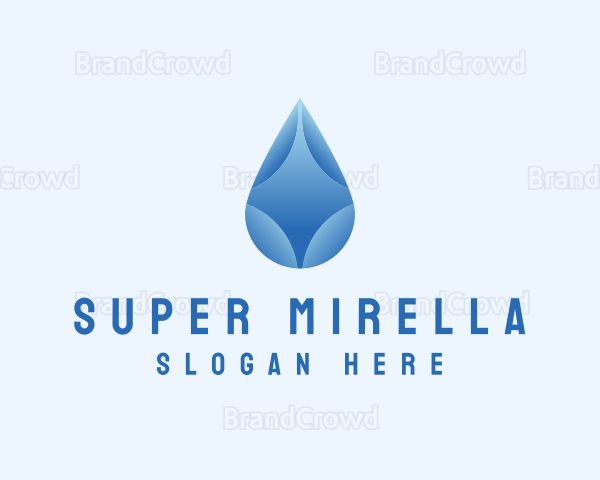 Gradient Water Droplet Logo