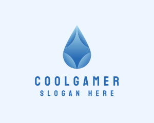 Gradient Water Droplet Logo