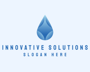 Gradient Water Droplet Logo