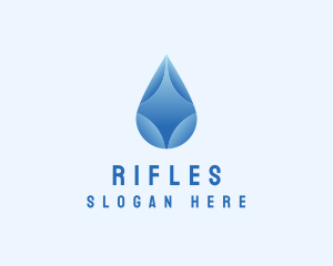 Gradient Water Droplet Logo