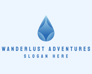 Gradient Water Droplet Logo