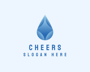 Gradient Water Droplet Logo