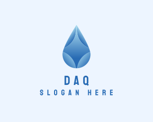 Gradient Water Droplet Logo