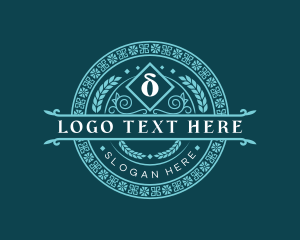 Greek Delta Symbol Ornament logo design