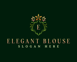 Elegant Flower Wreath  logo design