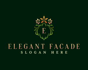 Elegant Flower Wreath  logo design