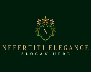 Elegant Flower Wreath  logo design