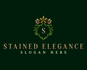 Elegant Flower Wreath  logo design