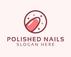 Feminine Nail Salon logo design