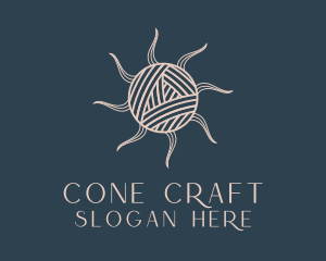 Crochet Yarn Ball  logo design