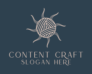 Crochet Yarn Ball  logo design