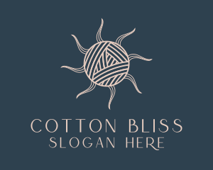 Cotton - Crochet Yarn Ball logo design