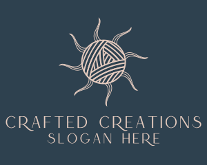 Crochet Yarn Ball  logo design