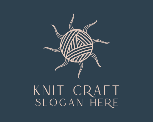 Crochet Yarn Ball  logo design