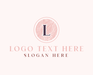 Fabric - Textile Pattern Cosmetics Salon logo design