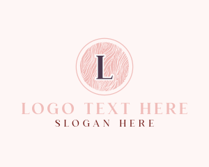 Textile Pattern Cosmetics Salon Logo