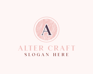 Textile Pattern Cosmetics Salon logo design