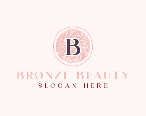 Textile Pattern Cosmetics Salon logo design