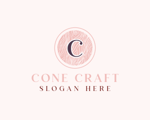 Textile Pattern Cosmetics Salon logo design