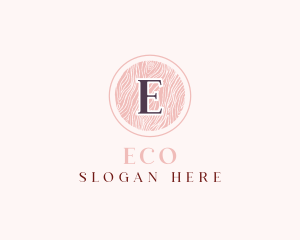 Fabric - Textile Pattern Cosmetics Salon logo design