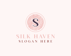 Textile Pattern Cosmetics Salon logo design