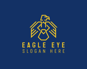 Modern Eagle Crest  logo design