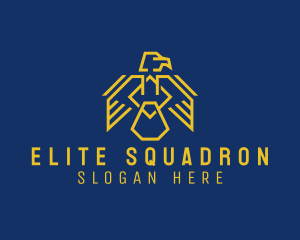 Squadron - Modern Eagle Crest logo design