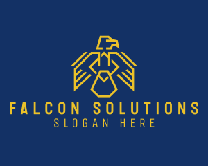 Modern Eagle Crest  logo design