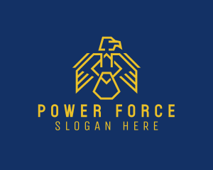 Commander - Modern Eagle Crest logo design