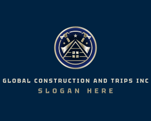 Construction Hammer Renovation Logo