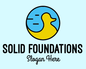 Swan - Rubber Duckling Toy logo design