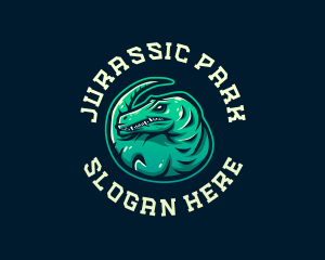 Prehistoric Dinosaur Raptor logo design