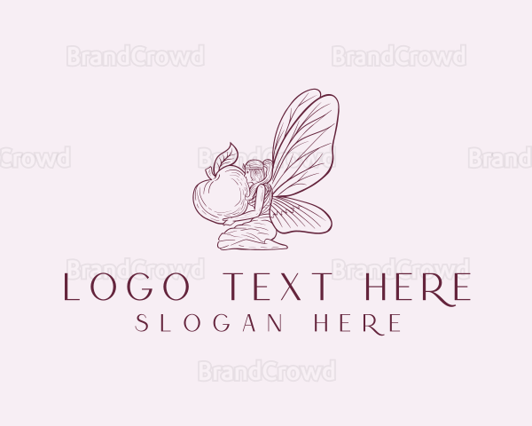 Mythical Pixie Fairy Wings Logo