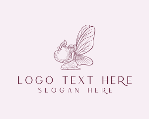 Creature - Mythical Pixie Fairy Wings logo design