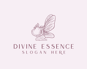 Mythical Pixie Fairy Wings  logo design