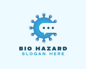 Pathogen - Bacteria Virus Messaging logo design