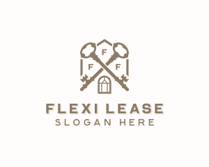 Leasing - Leasing Property Key logo design