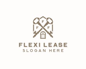 Leasing Property Key logo design