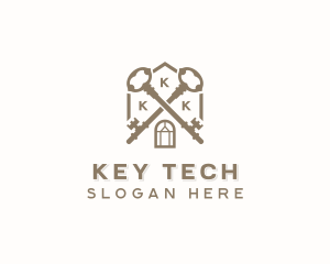 Leasing Property Key logo design