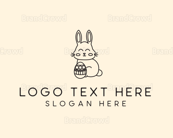 Easter Bunny Egg Logo