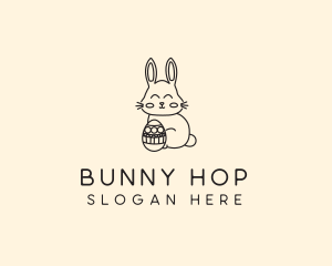 Easter Bunny Egg logo design