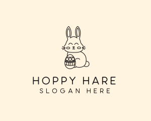 Easter Bunny Egg logo design