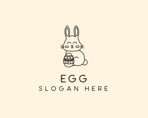 Easter Bunny Egg logo design