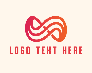 Ligature - Gradient Ampersand Business logo design