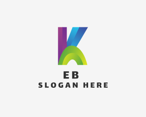 Designer - Creative Gradient Letter K logo design