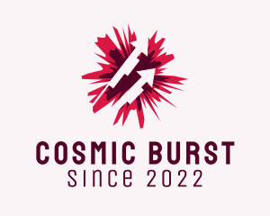 Starburst - Red Starburst Firework logo design