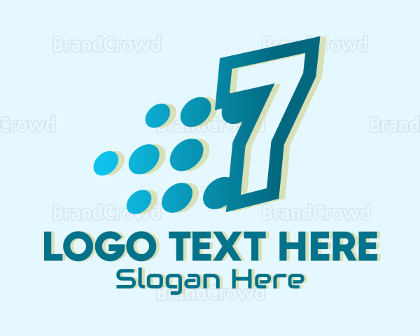 Modern Tech Number 7 Logo