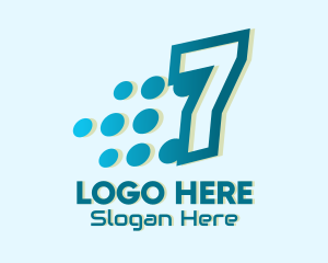 Download - Modern Tech Number 7 logo design